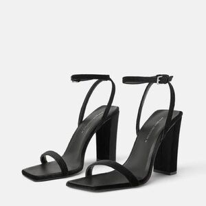 Zara Velvet Effect Heels